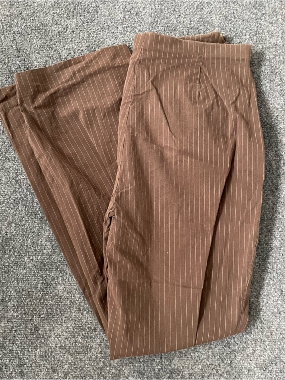 Eddie Bauer Brown Pinstripe Dress Pants Womens Size 12 Career Stretch - Picture 8 of 8